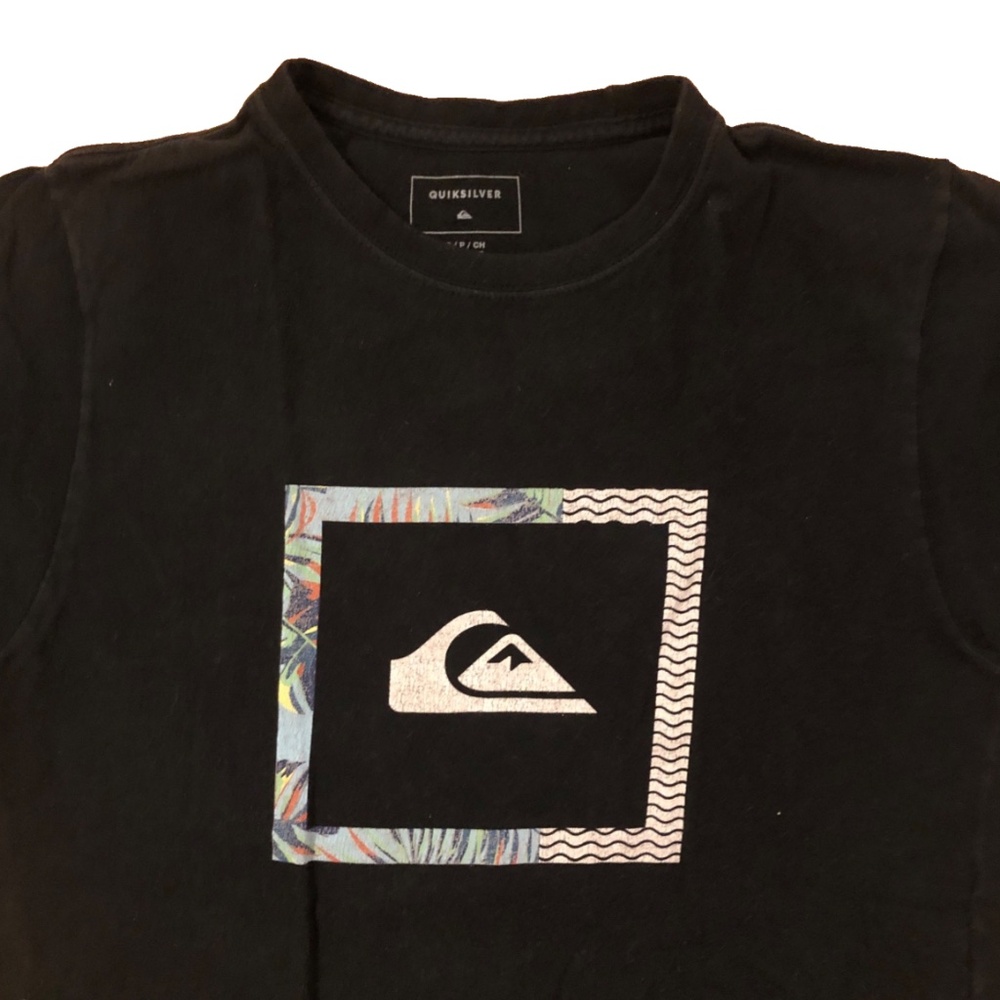 QuikSilver Graphic T-shirt Women’s |Unisex S Black 100% Cotton